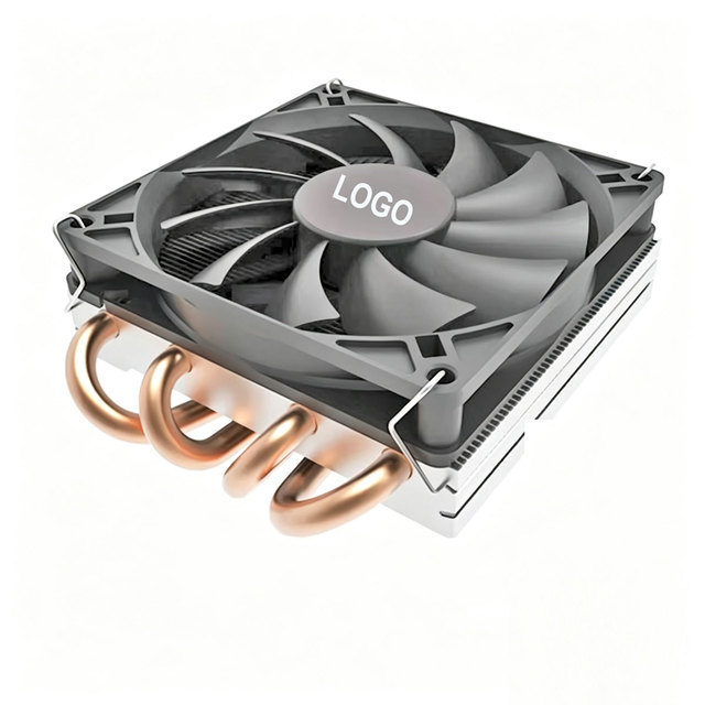 OEM 4 Copper Tubes CPU Fan Cooling Radiator Temperature Control Computer PWM Chassis Quiet PC Black Heatsink with Cooling Fan