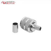 Connecteur coaxial RF à sertir UHF PL259 mâle à faible perte pour câble LMR240 RG59 RG8X H155, câble d'antenne radio coaxial, livraison rapide
