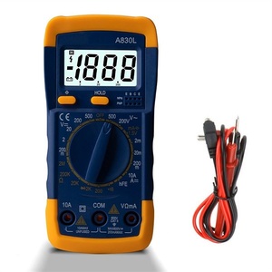 Multimètre numérique A830L, 2000 comptes, écran LCD, mesure automatique de la tension, du courant et de la résistance - Product Image 1