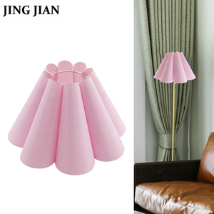 Bán chạy nhất xách tay làm bằng bìa cứng khách sạn PVC + Vải bảng/Đèn sàn vải xếp li Đèn bóng râm - Product Image 1