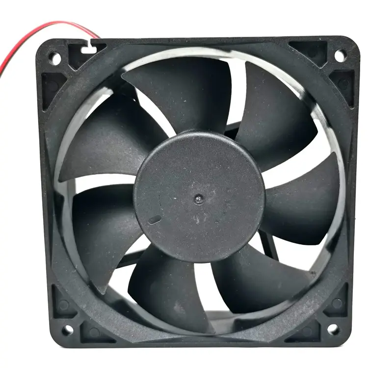 Peltier klima ekipmanları soğutma fanı DC düşük güç sessiz 24v Fan 120x120x38mm plastik eksensel fanlar