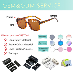 Gafas de Sol Retro Vintage para Mujer y Hombre, Lentes Amarillas con Diseño de Tortuga y Leopardo, Protección UV400, Doble Puente, Estilo Piloto, Protección Solar - Product Image 5