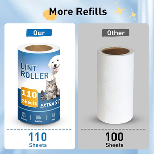 <span class=keywords><strong>Cepillo</strong></span> Removedor de Pelo de Mascotas Extra Pegajoso para Eliminar el Pelo de Perros y Gatos, Rodillo Manual de Plástico para Limpieza del Hogar y Eliminación de Polvo - Product Image 3