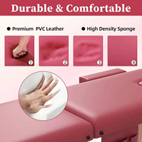 Table de massage professionnelle portable pliable en bois pour salon de beauté, idéale pour les soins du visage et des cils – Offre spéciale