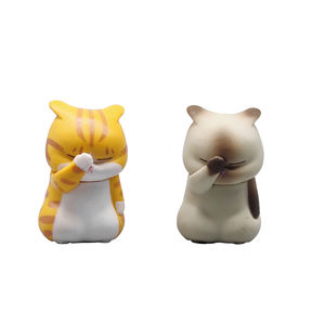 Figurine de chat Miniature, modèle de dessin animé, jouet poupées de chat, vente en gros, figurines de chat en PVC - Product Image 1
