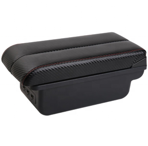 Chine voiture Double couches glisser chargeur USB conception noir pu cuir voiture accoudoir console boîte pour Dong Feng <span class=keywords><strong>E11K</strong></span> - Product Image 5