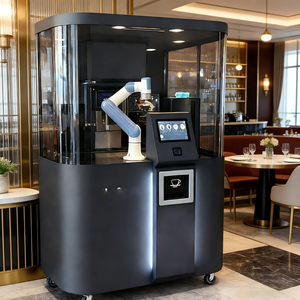 Un robot à café collaboratif à six axes, une station à café intelligente permettant de préparer des expressos, des lattes et des cappuccinos dans un restaurant. - Product Image 6