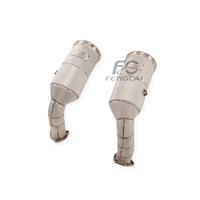 Tubo de Escape Deportivo de Acero Inoxidable para Audi RSQ8 4.0T 2019-2023, Tubo Frontal de Alto Rendimiento