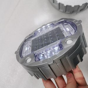 Углубленный Солнечный Дорожный стержень диаметром 150 мм с предупреждением о дорожном движении, мигающим кошачьим глазом - Product Image 4