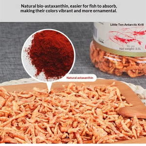 อาหารปลาจากกุ้งคริลล์แห้งแช่แข็งจากทะเลน้ำลึก เป็นมิตรต่อสิ่งแวดล้อม แช่แข็งด้วยอุณหภูมิต่ำ โปรตีนสูง แอสตาแซนธินธรรมชาติสูง - Product Image 3