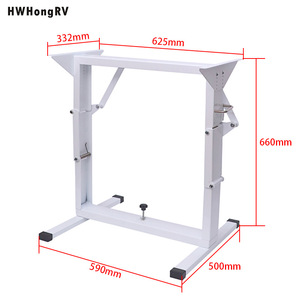 <b>Adjustable</b> RV <b>Table</b> Frame Metal Folding <b>Legs</b> Lightweight <b>Height</b> <b>Adjustable</b> For Camping Outdoor Use - Product Image 4