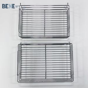 Modern Design Pull-Out <b>Wire</b> <b>Basket</b> Rack for Kitchen Cabinets Chrome Plated Modular Kitchen Storage Solution Magic Corner Feature - Product Image 1