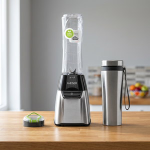 Frullatore sportivo in acciaio inossidabile con caraffa termica 600ml 350W 220-240V (Haeger LQ-350.008A B) - Product Image 3
