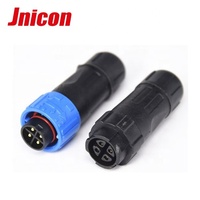 Jnicon M16 ip67 connecteur étanche connecteur d'alimentation 2 broches pour 10A
