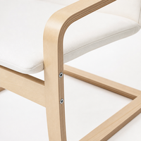 Fauteuil de loisirs moderne en bois courbé, fauteuil en bois massif, tissu en coton de haute qualité, fauteuil relaxant pas cher pour le bureau, le salon