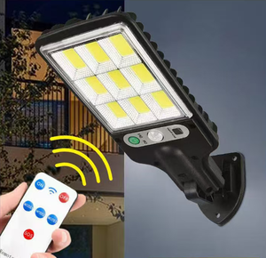 Lampe solaire murale extérieure étanche IP65 avec télécommande et détecteur de mouvement, meilleur prix - Product Image 3