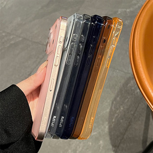 Coque de téléphone portable en TPU mat antichoc pour iPhone 17 Air 16 15 14, avec dos transparent et film protecteur d'appareil photo - Product Image 3