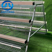 Cage à poules pondeuses manuelle économique de type A, 4 niveaux, 5 portes, pour 160 oiseaux, cage en batterie