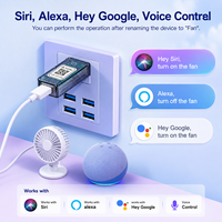 Interrupteur intelligent USB Matter, minuterie WiFi USB, compatible avec Apple HomeKit, Alexa, Google Voice Control