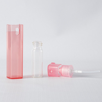 Vente en gros de flacons vaporisateurs miniatures de luxe en plastique AS PS de 10 ml et 20 ml, flacons vaporisateurs de parfum fins, flacons vaporisateurs à brume