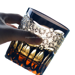 Verres à <span class=keywords><strong>whisky</strong></span> de style japonais Edo Kriko, nouveau design, gravure à la main, <span class=keywords><strong>verre</strong></span> à liqueur noire, gravure de couleur, <span class=keywords><strong>verre</strong></span> à <span class=keywords><strong>whisky</strong></span> - Product Image 2
