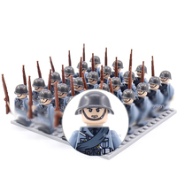 Mini Soldats WW2 Figurines Militaires Blocs de Construction Armée Allemande Américaine Britannique Briques Jouets pour Enfants