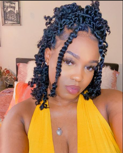 Extensiones de Cabello Sintético 3X Springy Afro Twist Pre-Fluffed para <span class=keywords><strong>Trenzas</strong></span> de Ganchillo, Estilo Butterfly Locs, Rizado Kinky Distressed - Product Image 3