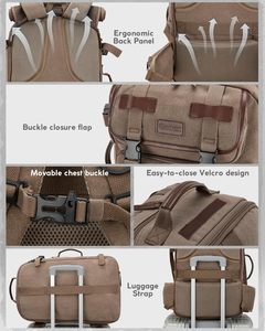 CZFIT L200 2026 Tactical Waterproof <b>Backpack</b> Zipper Closure Anti-Theft Design 36-56L Capacity for Unisex Outdoor Hiking Travel - Product Image 4