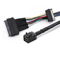 Câble SFF-8643 vers U.2 SFF-8639 0,5 m PCIe 4.0 Câble de données SSD haute vitesse pour serveur