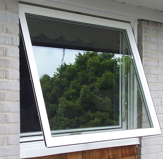 Topwindow Australia estándar americano residencial ventanas de aluminio Vertical colgada en la parte superior de la cadena de Winder Ventana de toldo