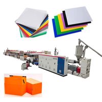 Ligne de production d'extrusion pour panneaux de construction, boîtes d'emballage en plastique PP PC, conteneurs alimentaires et plaques creuses