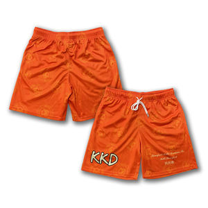 Wholesale Streetwear <b>Shorts</b> Custom Polyester Mesh Street Letter Sublimation <b>Men</b> Basketball <b>Shorts</b> - Product Image 3
