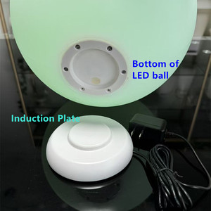 ไฟ LED ทรงกลมพลาสติก 16 สี ชาร์จซ้ำได้ กันน้ำระดับ IP68 ปรับความสว่างได้ รูปทรงดวงจันทร์ลอยน้ำ พร้อมรีโมทคอนโทรล สำหรับใช้งานกลางแจ้ง - Product Image 6