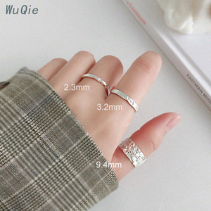 Wuqie Sterling Bạc Trang Sức Mạ Vàng Lá Thiếc Giấy Vòng Mở Thiết Lập Bốn Kích Thước Nhẫn Đồ Trang Sức - Product Image 6