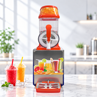 Machine à Slushie Professionnelle 12L avec Réservoir, Distributeur de Boissons Glacées R290 pour Granita, Smoothies, Jus et Thé au Lait