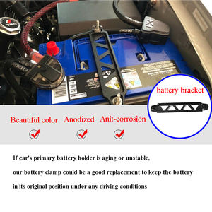 Pince de <span class=keywords><strong>batterie</strong></span> en aluminium pour <span class=keywords><strong>voiture</strong></span> et moto Multi Types Colorful Battery Bracket Stand Fixed Mount Battery Holder - Product Image 2
