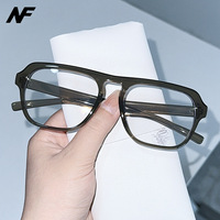 Lunettes anti-lumière bleue classiques à monture carrée pleine, tendance mode, nouveau modèle à prix réduit, style minimaliste et élégant