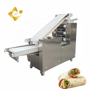 Commercial Flour Tortilla Cutting Maker Greek Pita Bread Press Automatic Roti Make Machine