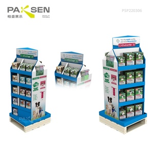 ชั้นวางสินค้าแบบพับได้เป็นมิตรกับสิ่งแวดล้อมสำหรับซูเปอร์มาร์เก็ต เหมาะสำหรับวางอาหารสัตว์เลี้ยงบนพื้น - Product Image 2