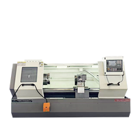 Torno CNC de bancada plana de gran diámetro y alta resistencia CK6163 1000-2000mm con sistema de control GSK para torneado de metal de alta precisión