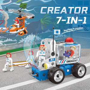 Kit de Construction STEM 7-en-1 de 117 Pièces : Ensemble de Vis et Écrous pour Véhicules, Jouet d'Ingénierie Créative pour Enfants de 5 Ans et Plus, Idéal comme Cadeau - Product Image 2