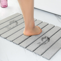 Tapis pliable en pierre de diatomite résistant à la chaleur et antidérapant pour la cuisine, le séchage de la vaisselle, le sol de la salle de bain - Vente en gros