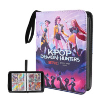 Carpeta Personalizada con 4 Bolsillos Extraíbles para Tarjetas, Carpeta de Anillas de 1 y 2 Pulgadas, Álbum de Fotos, Carpeta de Hojas Sueltas con Cordón Elástico