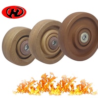 Résistant à la chaleur 4 "haute température four de cuisson cuisinière chariot roue accessoires de remplacement