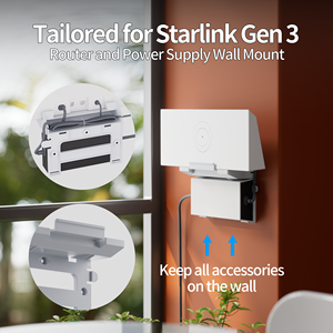 Starlink Gen 3 V3 2-in-1-Wandhalterung für Router und Netzteil Standard-Router-Halterung - Product Image 5