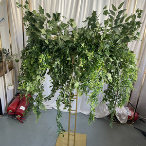 IFG 2025 forêt vert feuilles coureur et allée rangée pour mariage maison fête plafond suspendu décor - Product Image 4