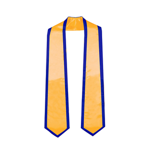 Sciarpa di laurea personalizzata 2023 di alta qualità in tessuto satinato personalizzato Logo stampato giudice Costume per primavera foglia di Argyle - Product Image 2