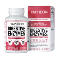 Fabricant OEM – Enzymes digestives à double action avec prébiotiques et probiotiques en capsules – Soutien à la santé intestinale – 60 unités