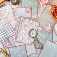Kit de bloc-notes rétro spécial à feuilles mobiles avec adhésif pour la décoration de carnets DIY, fonds de pages, récompenses et cadeaux pour étudiants