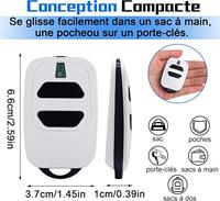 Télécommande DEA GTI2 433 MHz à code tournant pour porte de garage, compatible avec DEA GT2 GT4 MIO TR2 TR4 MIO TR2N TR4N GOLD 289